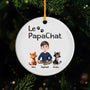 4298OFR1 ornement ceramique personnalise le papa chat design cartoon 4298o3l0d