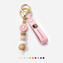 4308MFR1 porte cles personnalise marguerite en perles avec photo commemorative imprimee uv aime pour toujours 4308mjsf5a