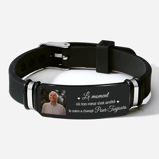 4310JFR1 bracelet commemoratif personnalise le moment ou ton coeur sest arrete photo 4310j8t5b