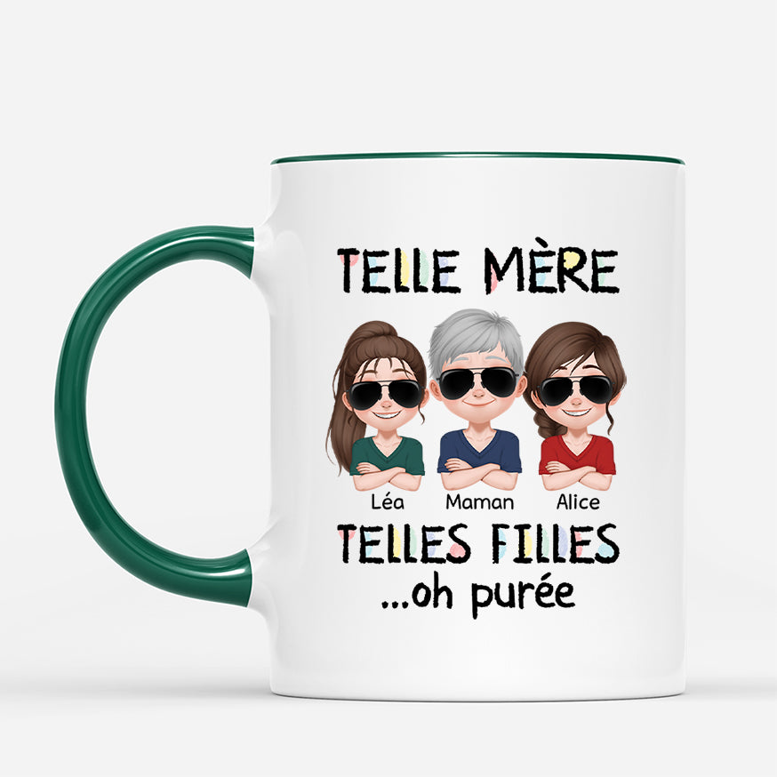 4311MFR2 mug papa personnalise tel pere tels fils design cartoon 4311m8m0b