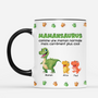 4322MFR2 effet dimpression 3d mug personnalise papasaurus design cartoon 4322m8t7b