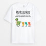 4323AFR1 t shirt personnalise papasaurus design cartoon 4323a8t7b