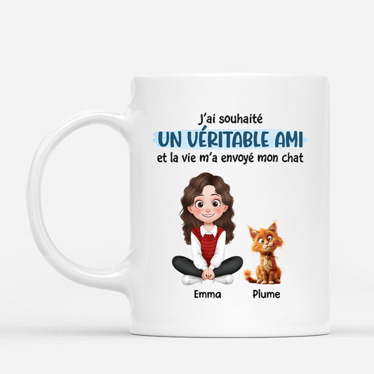 4329MFR1 mug personnalise chat mon veritable ami 4329m6k0d