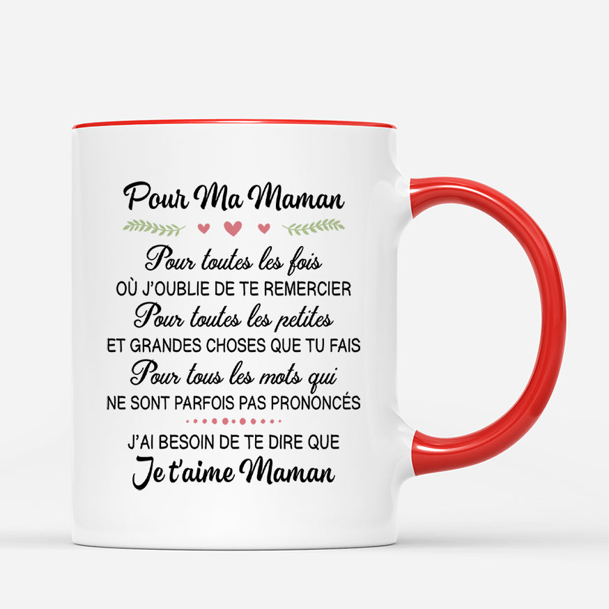4331MFR3 mug personnalise maman lettre damour 4331m6l8a
