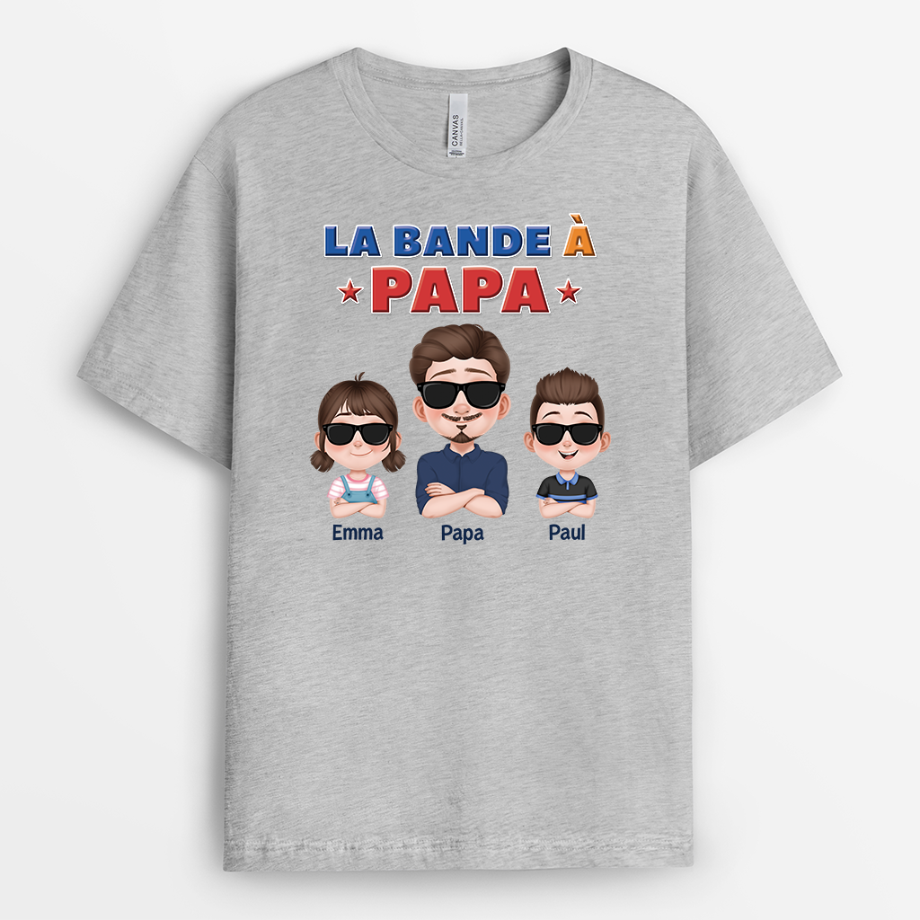 4341AFR1 t shirt personnalise la bande a papa cool design cartoon colore 4341a9h0b