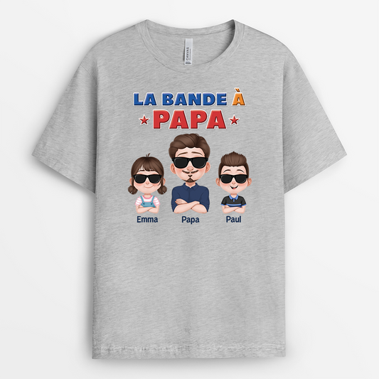 4341AFR1 t shirt personnalise la bande a papa cool design cartoon colore 4341a9h0b