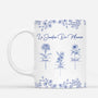 4357MFR1 mug personnalise le jardin de mamie dessin bleu 4357mtl5a
