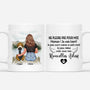 4362MFR1 mug personnalise avec chien ne pleure pas pour moi 4362m34tc