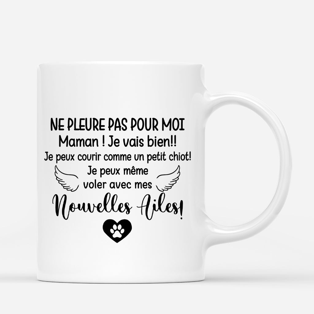 4362MFR3 mug personnalise avec chien ne pleure pas pour moi 4362m34tc