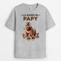 4364AFR2 t shirt personnalise la bande a maman ours design cartoon version blanc 4364a5m3a