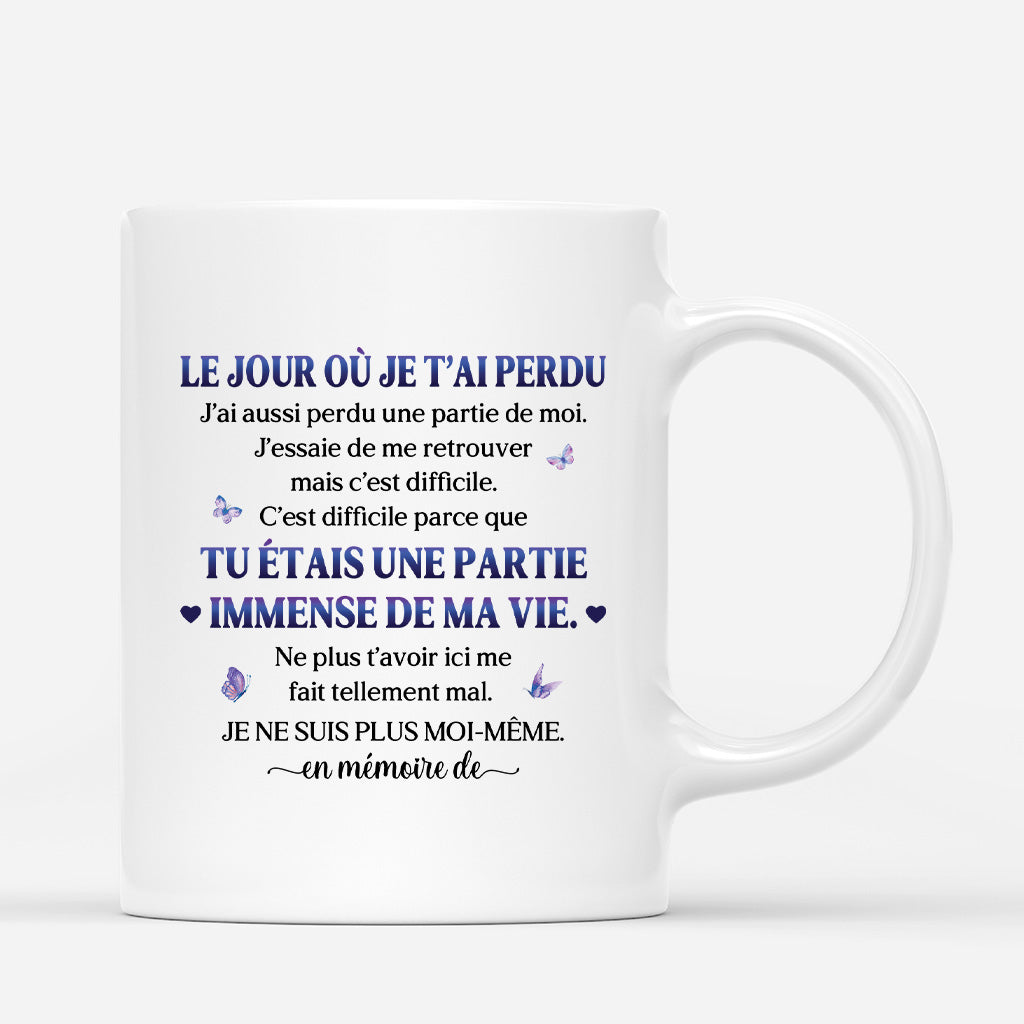 4372FR3 mug commemoratif personnalise le jour ou je t_ai perdue 4372