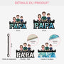 4374UFR3 attrape soleil vitrail personnalise pour papa design cartoon 4374u6mnb