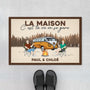 4385DFR1 paillasson couple personnalise la maison cest la ou on se gare 4385dtt8g
