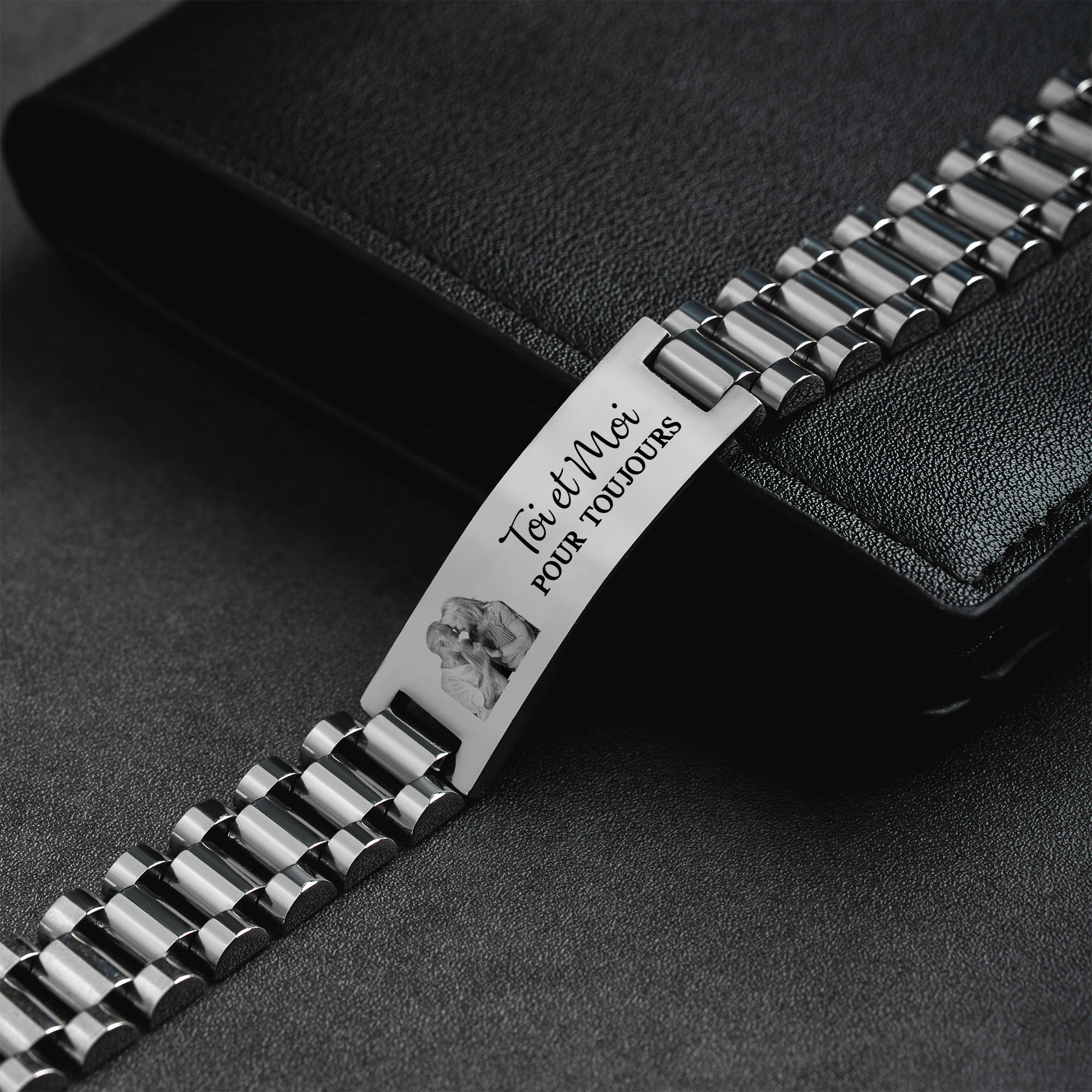 4386JFR1 bracelet couple personnalisable avec photo ensemble depuis 4386jsv5b_1