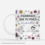 4394MFR1 effet dimpression 3d mug meilleure amie personnalise vivre a cote fleurs damitie 4394m