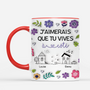 4395MFR2 effet dimpression 3d mug meilleure amie personnalise vivre a cote jolies fleurs 4395m5m5f