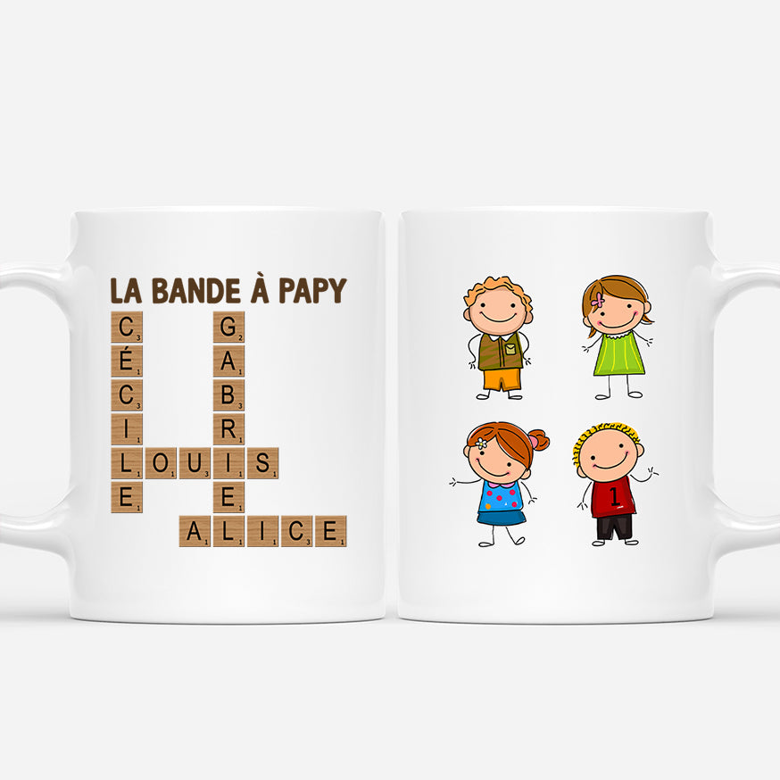 4401MFR1 mug personnalise la bande a papy dessin crayon mots croises 4401m3q5b
