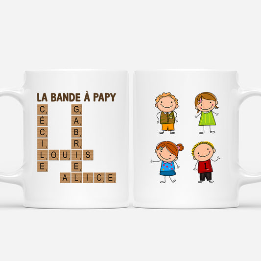 4401MFR1 mug personnalise la bande a papy dessin crayon mots croises 4401m3q5b