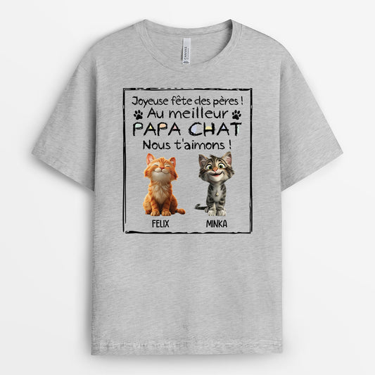 4419AFR2 tee shirt personnalise joyeuse fete des meres de chat 4419akmtd_04369047 3f17 4acc aa3e 0cd74c227934