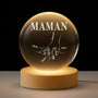 4423LFR1 veilleuse boule de cristal personnalisee la meilleure maman mamie 4423l6v5a