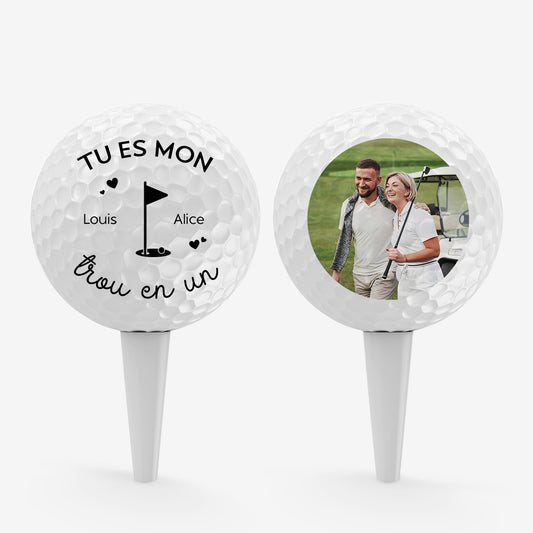 4455KFR1 balle de golf personnalisee avec photo plus que le golf 4455k8tmg