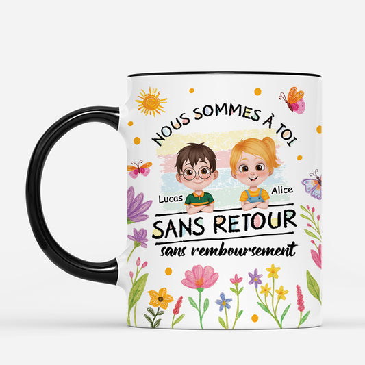4460MFR2 mug personnalise maman aucun retour ni remboursement dessin crayon 4460m5t5a