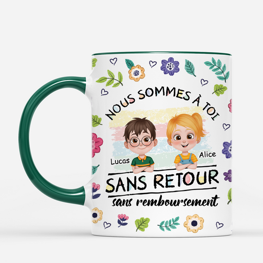 4463MFR2 mug personnalise maman aucun retour ni remboursement colore 4463m8n0a