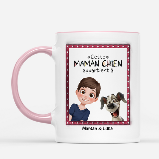 4470MFR2 mug personnalise ce papa chien mignon appartient a design cartoon 4470m8n5c