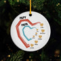 4492OFR1 ses petits coeurs ornement ceramique personnalise pour papa papy 4492otmab