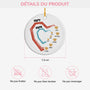 4492OFR3 ses petits coeurs ornement ceramique personnalise pour papa papy 4492otmab
