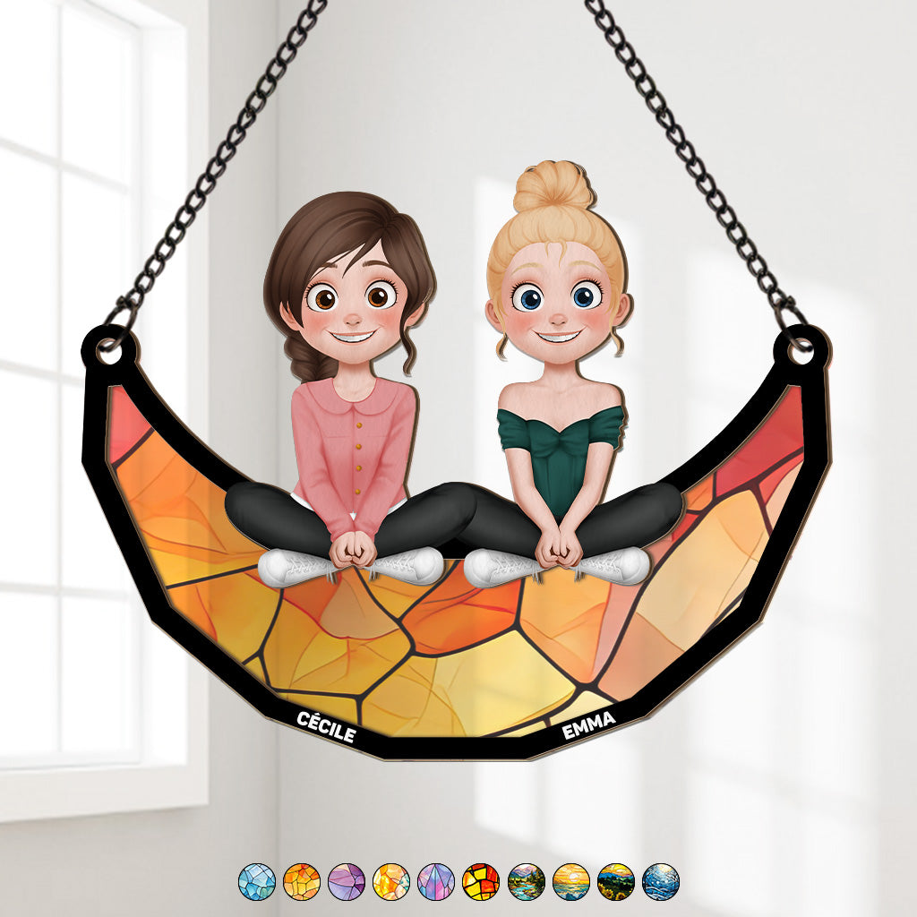 4495UFR1 attrape soleil vitrail personnalise meilleure amie 4495u5m0f