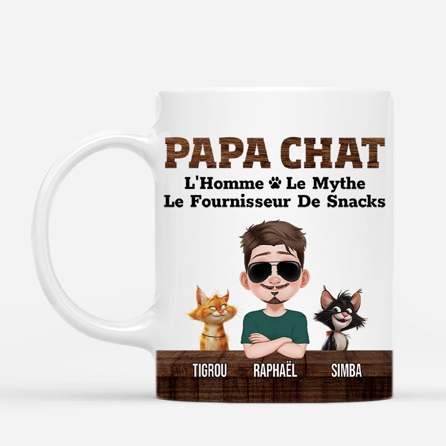 4501MFR1 mug personnalise papa chat version bois 4501m5k0d