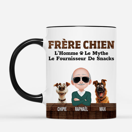 4501MFR2 mug personnalise papa chien version bois 4501m5k0c