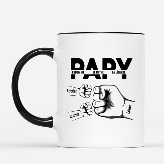 4502MFR2 mug personnalise papa lhomme le mythe la legende 4502m8qnb