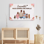 4503CFR3 toile personnalisee famille version tourner le dos 4503c5t5i