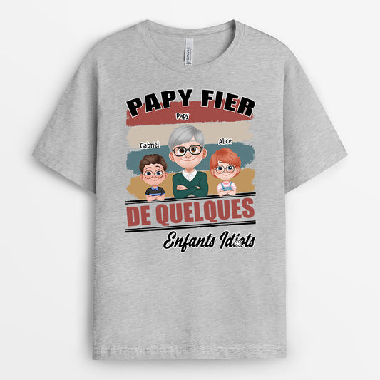 4507AFR2 t shirt personnalise papa fier pere design cartoon 4507ak4mb