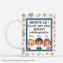 4511MFR1 mug personnalise famille la vie serait ennuyeuse sans nous cadre et fleur 4511m6t0a