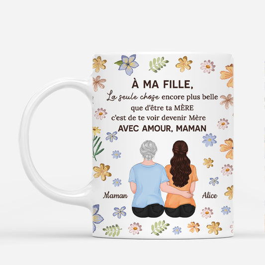 4513FR1 mug personnalise maman message damour pour fille 4513
