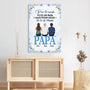 4516CFR3 toile personnalisee papa tu es le monde tourner les dos 4516c64mb