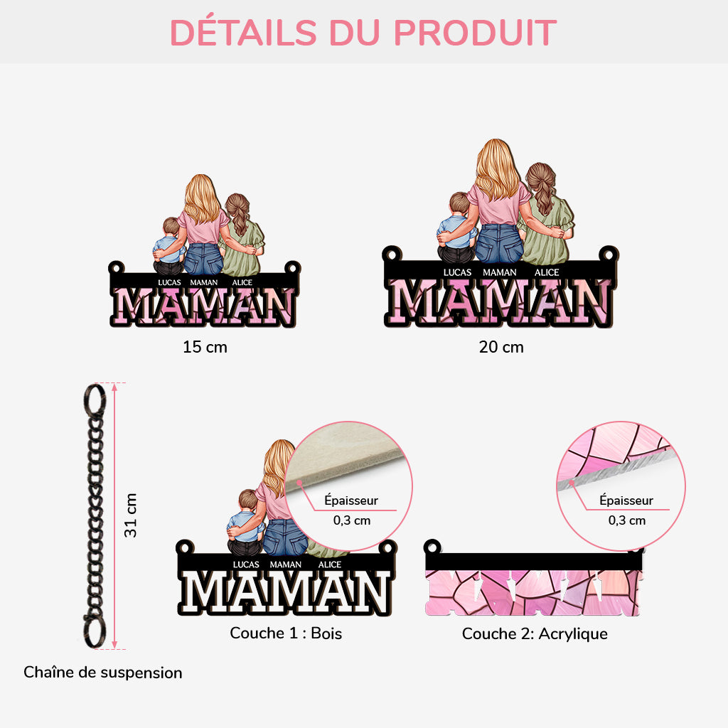 4521UFR3 attrape soleil vitrail personnalise maman et ses enfants 4521ukt5a