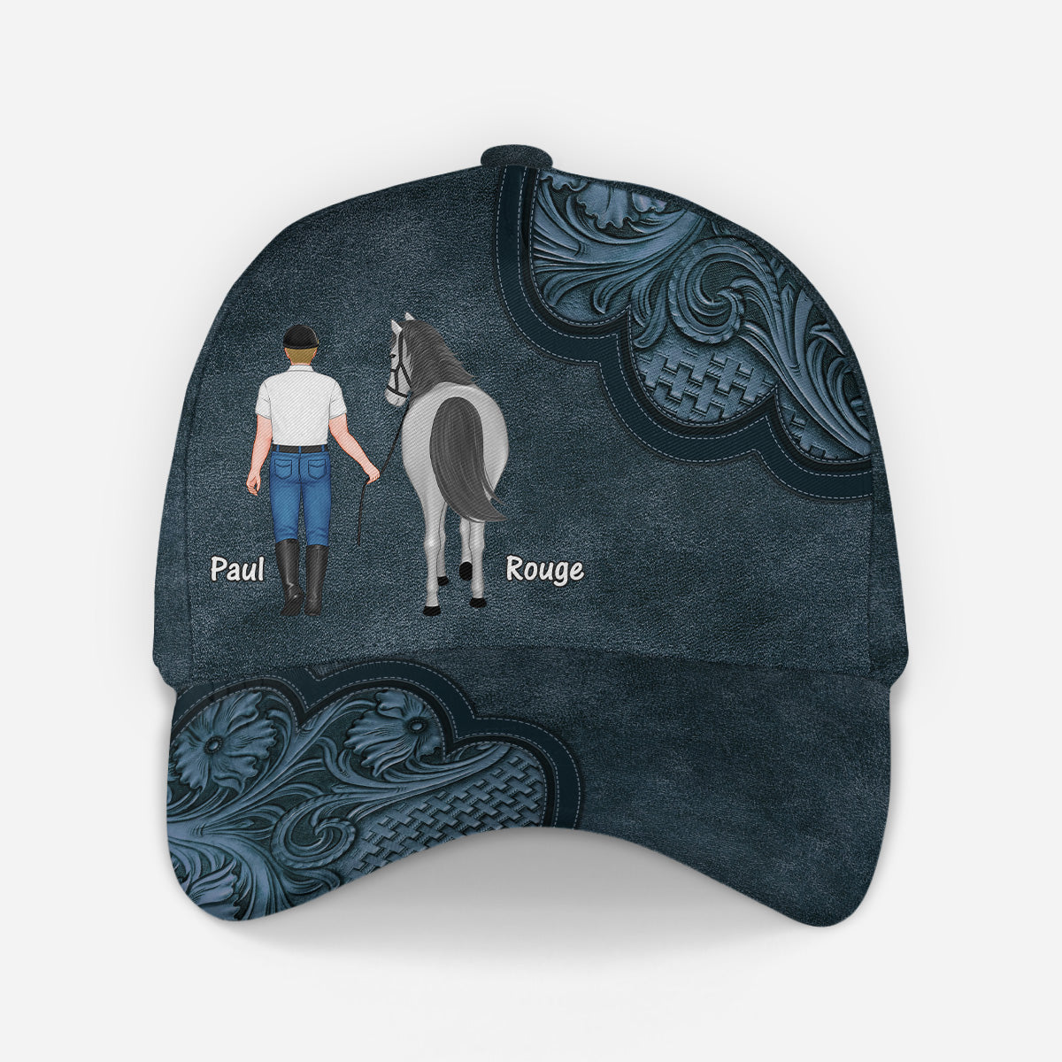4525JFR2 casquette personnalisee femme et cheval 4525j
