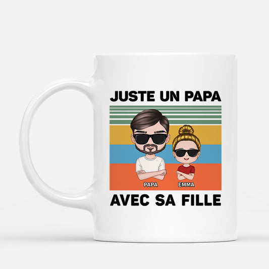 4533MFR1 mug personnalise juste un papa et son enfant cool 4533m5l8b