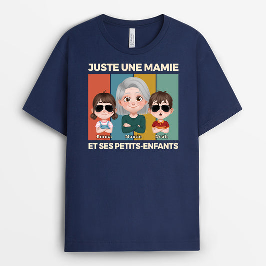 4536AFR2 t shirt personnalise papa et ses enfants design cartoon 4536a3q0b