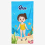 4537BFR1 serviette de plage personnalise pour enfant et nom 4537b5m0k