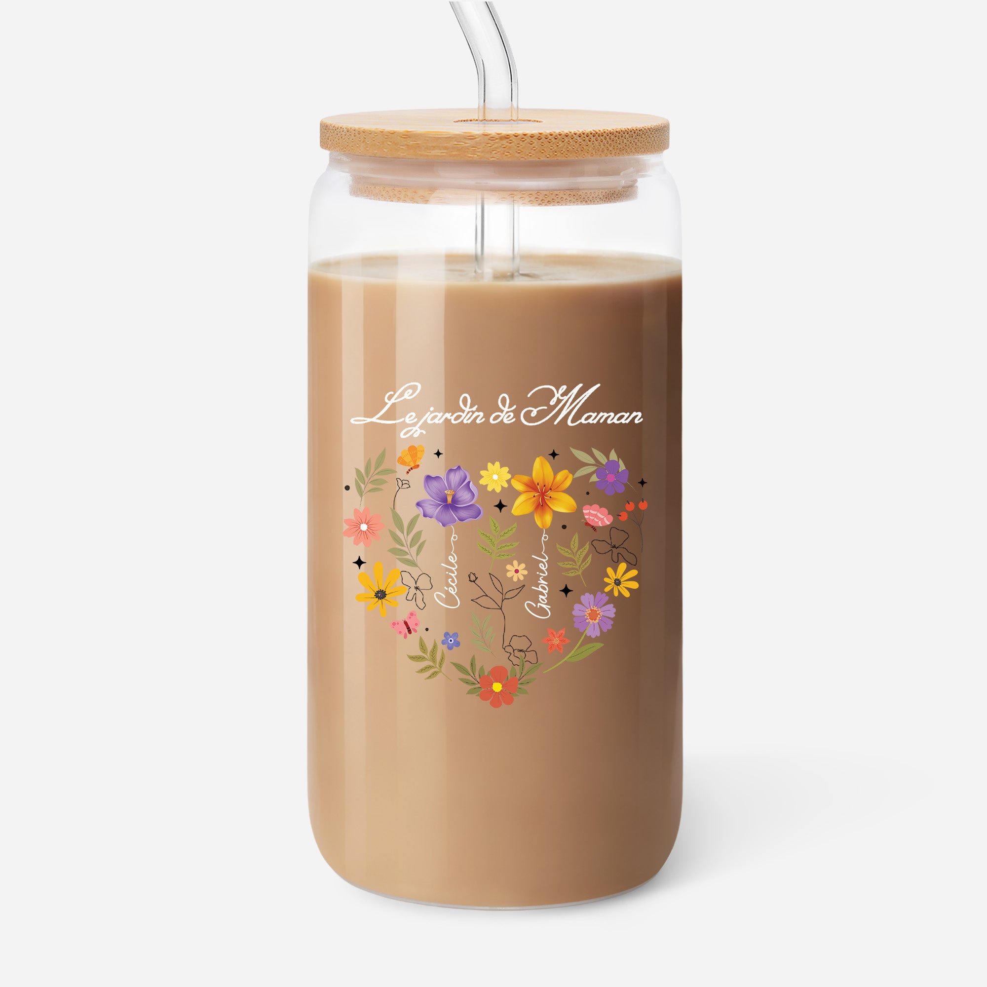 4541AFR2 gobelet en verre personnalise_ le jardin de mamie maman 4541atslta