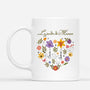 4541MFR1 mug personnalise le jardin de maman coeur floral 4541m