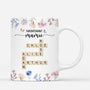 4542MFR3 mug personnalise dabord maman maintenant mamie floral avec mots croises 4542m3t5a
