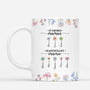 4544MFR1 mug personnalise dabord maman maintenant mamie floral 4544m5k5a