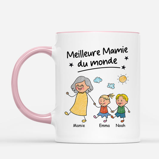 4553MFR2 mug personnalise meilleur papy photo et poings 4553m3l8b