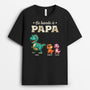 4560AFR1 t shirt personnalise la bande a papa dinosaure design cartoon 4560a3t5b
